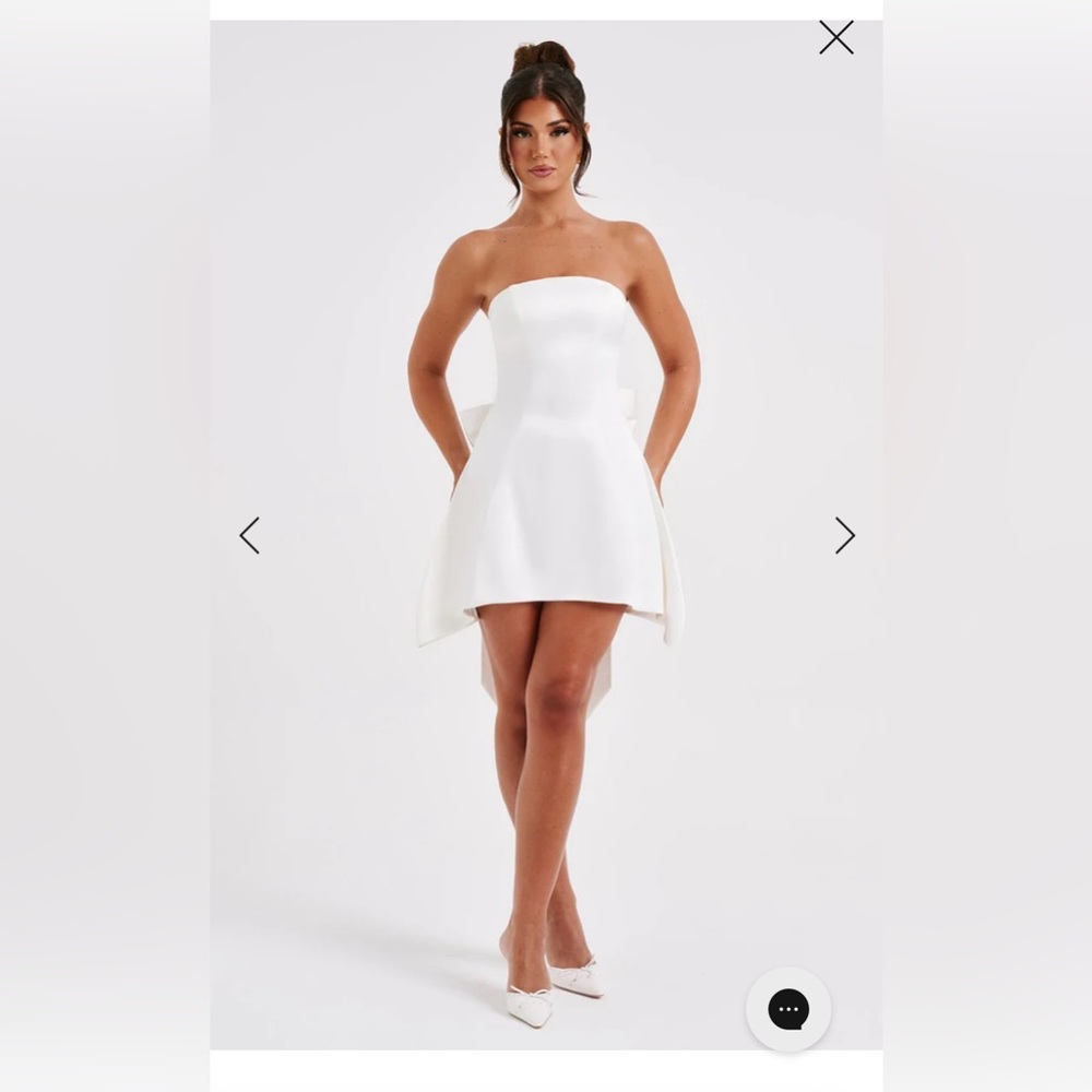 Freja Mini Dress Ivory - Picture 5 of 7